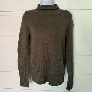 Madewell Olive Green Knit Turtleneck, Women’s XS